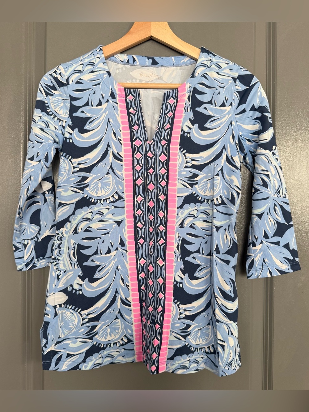 Lilly Pulitzer UPF 50 You the Zest Karina Tunic Top Size XXS